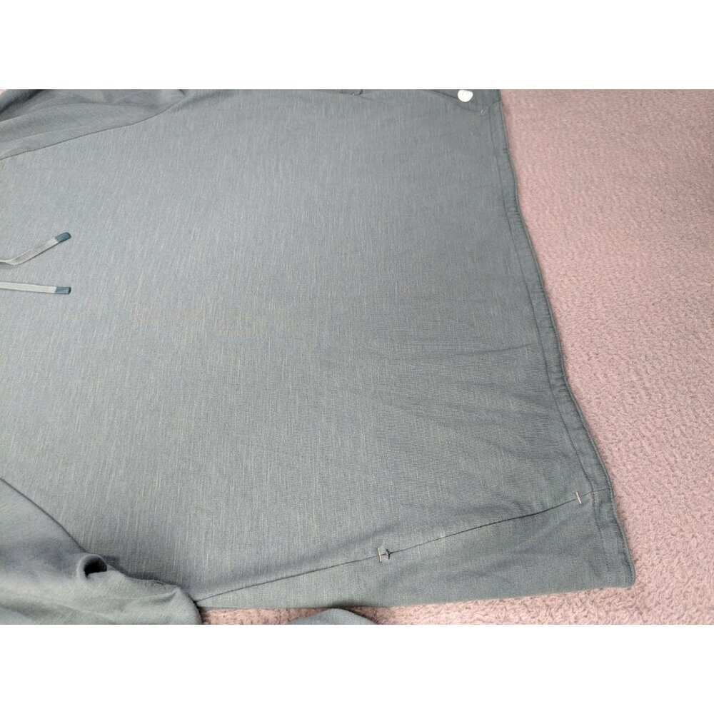 LL Bean Hoodie Mens XXL Slightly Fitted Green 2XL Hooded Pullover Stretch - Picture 11 of 13